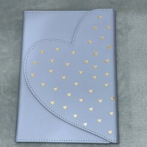 Light Blue with Gold Hearts Notebook